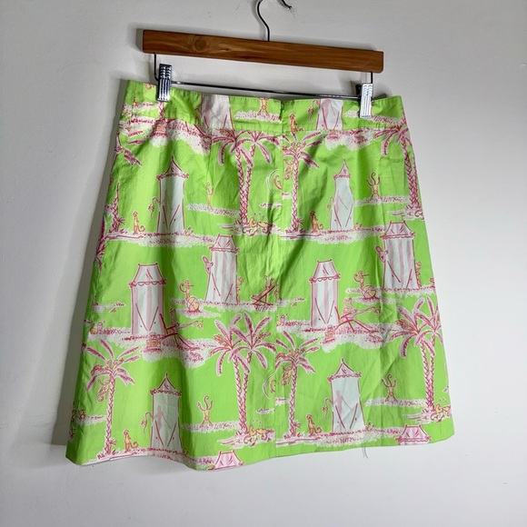 Vintage Lilly Pulitzer Loise Heart Pocket Skirt in Cabana Banana - Picture 2 of 7